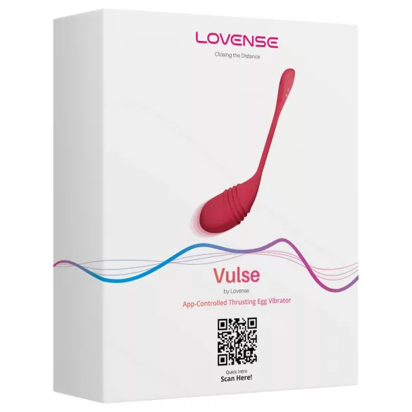 Lovense Vulse - ovo vibratório com movimento para casal - silicone vermelho