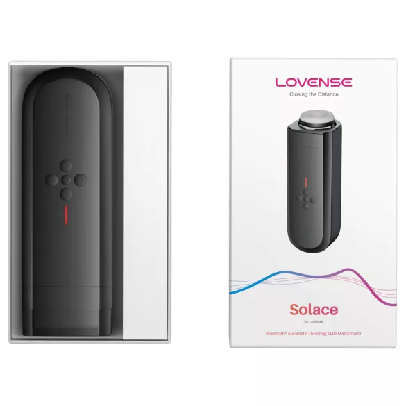 LOVENSE Solace - masturbador masculino automático movimento vertical - preto