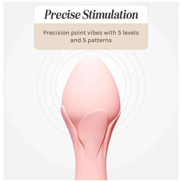 Vush Fleur - vibrador massageador recarregável e à prova d’água (rosa)