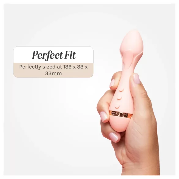 Vush Fleur - vibrador massageador recarregável e à prova d’água (rosa)