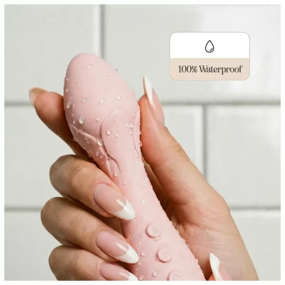 Vush Fleur - vibrador massageador recarregável e à prova d’água (rosa)