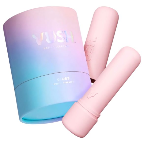 Vush Pop Gloss - mini vibrador recarregável à prova d’água - rosa