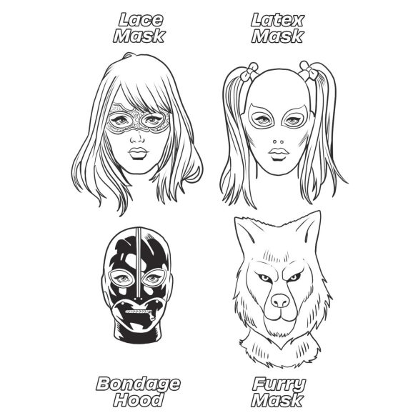 WoodRocket - livro para colorir adulto - fetiches sexuais