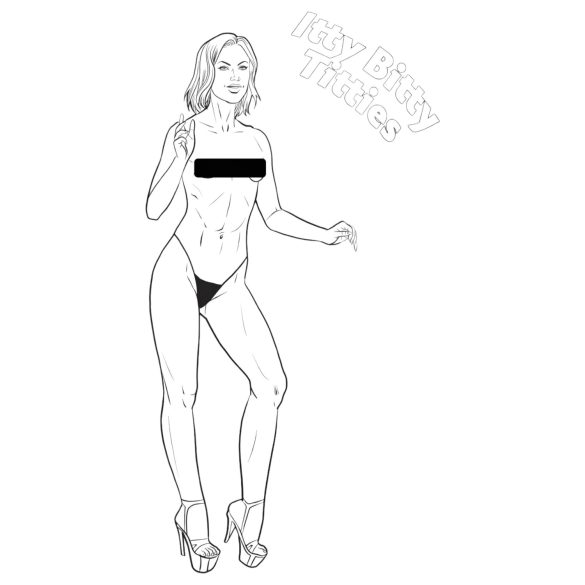 WoodRocket - Livro para colorir adulto erótico - seios