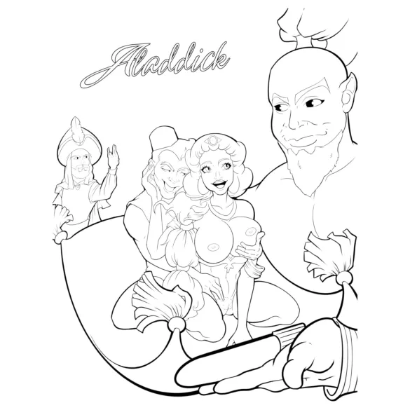WoodRocket - Livro de colorir adulto paródia pornô