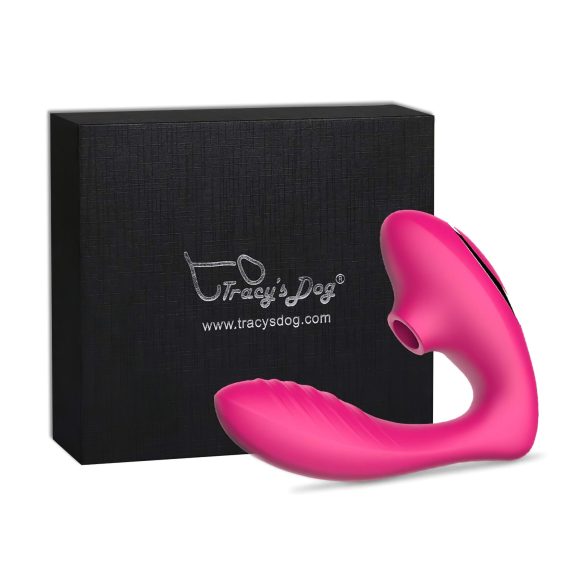 Tracy's Dog OG - vibrador ponto G e estimulador clitóris - silicone rosa