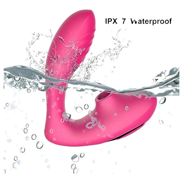 Tracy's Dog OG - vibrador ponto G e estimulador clitóris - silicone rosa